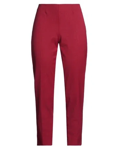Piazza Sempione Woman Pants Garnet Size 10 Virgin Wool, Polyamide, Elastane In Red
