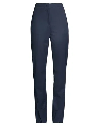 Piazza Sempione Woman Pants Navy Size 4 Virgin Wool, Polyamide, Elastane In Blue