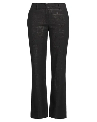 Piazza Sempione Woman Pants Charcoal Size 14 Virgin Wool, Elastane, Synthetic Fibers, Polyamide, Pol In Grey