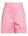 Piazza Sempione Woman Shorts & Bermuda Shorts Pink Size 10 Cotton, Elastane In Pink