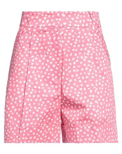 Piazza Sempione Woman Shorts & Bermuda Shorts Pink Size 10 Cotton, Elastane