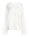 Piazza Sempione Woman Sweater Cream Size 10 Wool, Polyamide In White