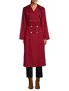 PIAZZA SEMPIONE WOMEN'S DOUBLE BREASTED SOLID COAT