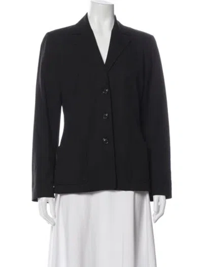 Pre-owned Piazza Sempione Wool Blazer In Black