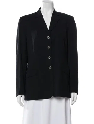 Pre-owned Piazza Sempione Wool Blazer In Black