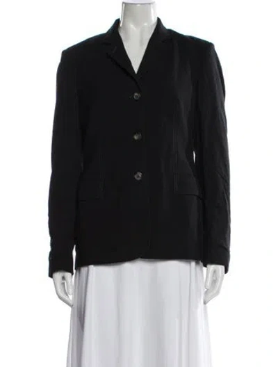Pre-owned Piazza Sempione Wool Blazer In Black