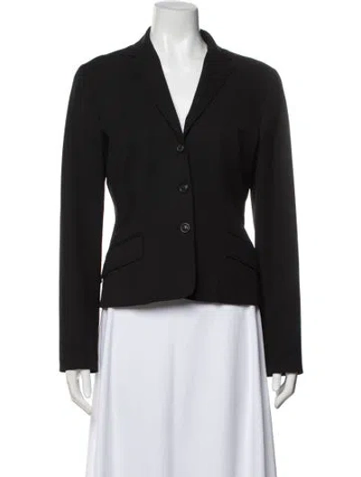Pre-owned Piazza Sempione Wool Blazer In Black