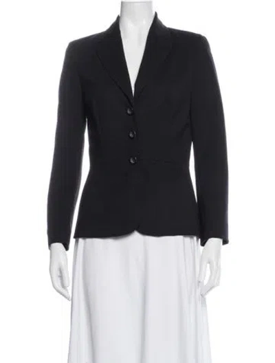 Pre-owned Piazza Sempione Wool Blazer In Black
