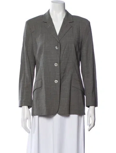 Pre-owned Piazza Sempione Wool Blazer In Gray