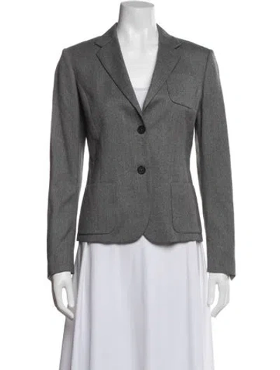 Pre-owned Piazza Sempione Wool Blazer In Gray