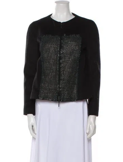 Pre-owned Piazza Sempione Wool Coat In Black