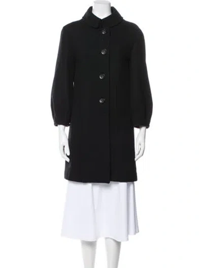 Pre-owned Piazza Sempione Wool Coat In Black