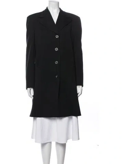 Pre-owned Piazza Sempione Wool Coat In Black