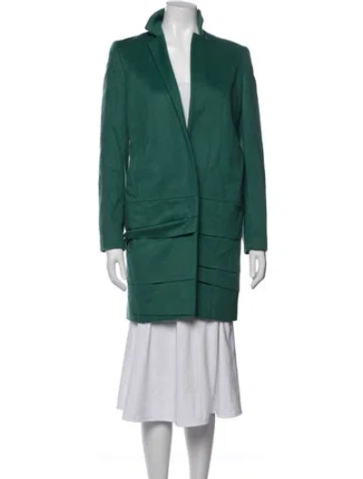 Pre-owned Piazza Sempione Wool Coat In Green
