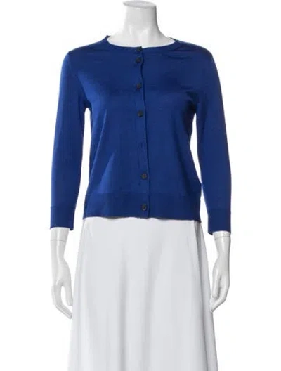 Pre-owned Piazza Sempione Wool Crew Neck Sweater In Blue