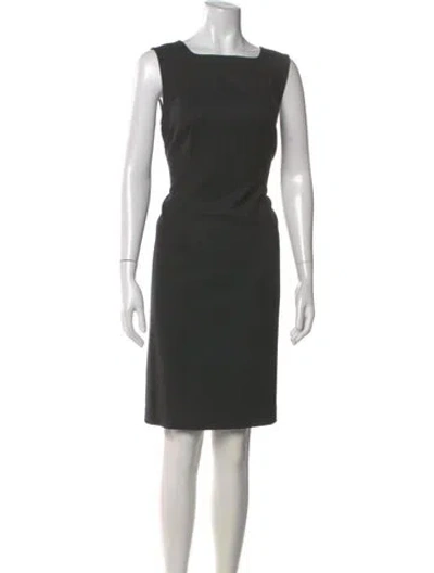 Pre-owned Piazza Sempione Wool Knee-length Dress In Gray