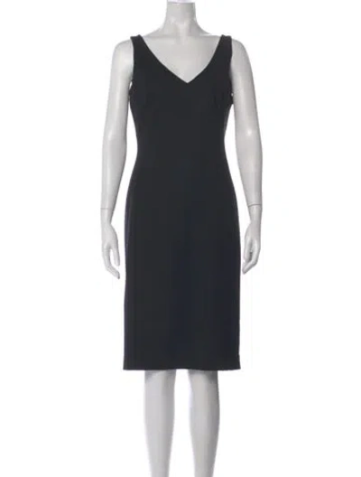 Pre-owned Piazza Sempione Wool Knee-length Dress In Gray