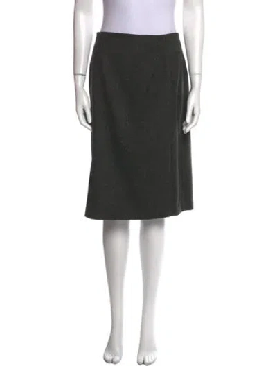 Pre-owned Piazza Sempione Wool Knee-length Skirt In Gray