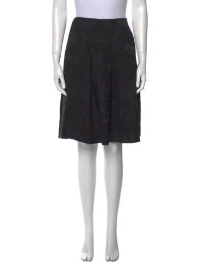 Pre-owned Piazza Sempione Wool Knee-length Skirt In Gray