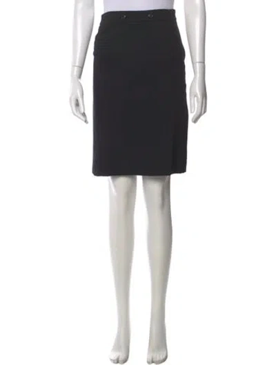Pre-owned Piazza Sempione Wool Knee-length Skirt In Gray
