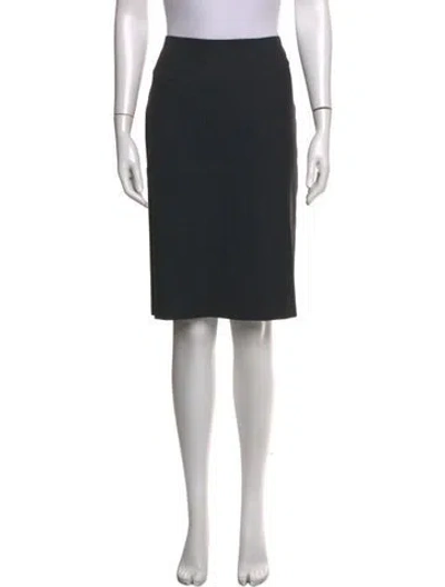 Pre-owned Piazza Sempione Wool Knee-length Skirt In Grey