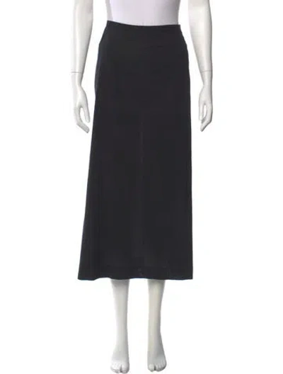 Pre-owned Piazza Sempione Wool Long Skirt In Gray