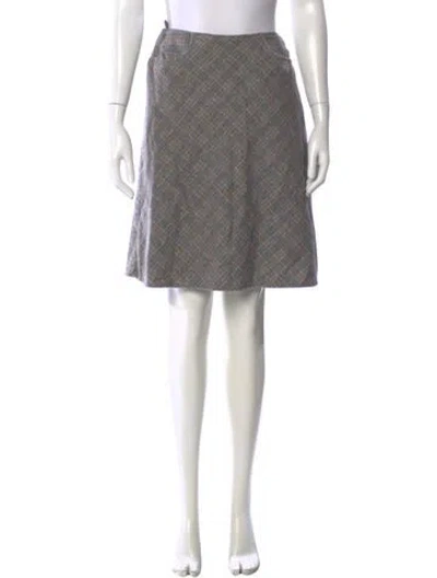 Pre-owned Piazza Sempione Wool Mini Skirt In Blue