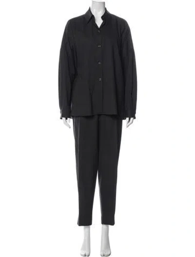 Pre-owned Piazza Sempione Wool Pant Set In Gray