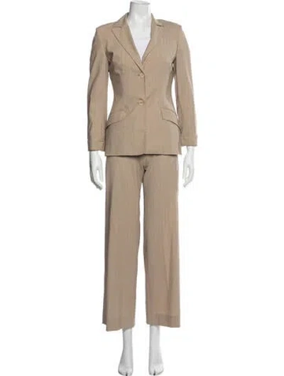 Pre-owned Piazza Sempione Wool Pantsuit In Neutrals