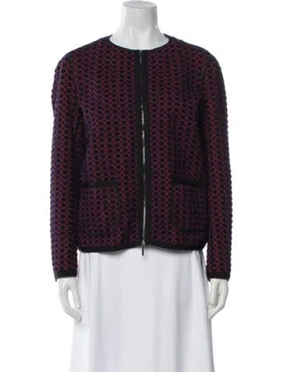Pre-owned Piazza Sempione Wool Printed Evening Jacket In Multi