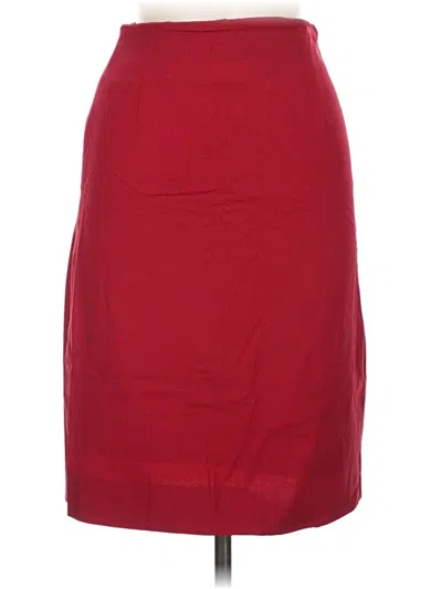 Pre-owned Piazza Sempione Wool Skirt In Red