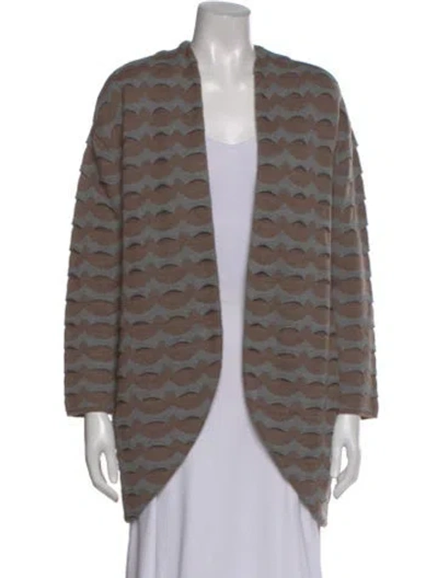 Pre-owned Piazza Sempione Wool Striped Sweater In Brown