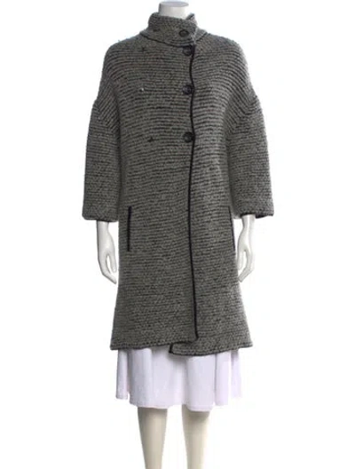 Pre-owned Piazza Sempione Wool Striped Sweater In Gray