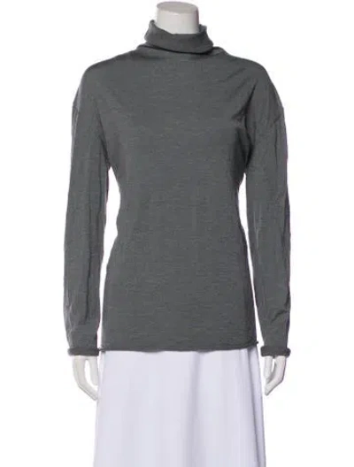 Pre-owned Piazza Sempione Wool Turtleneck Sweater In Gray