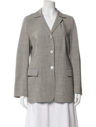 Pre-owned Piazza Sempione Wool Tweed Pattern Blazer In Black/neutrals