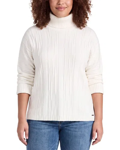 Picadilly 3/4-sleeve Textured Sweater In Multi