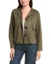 Picadilly Button Front Jacket In Green