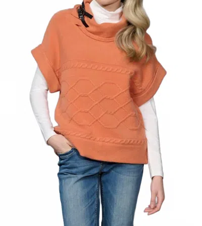 Picadilly Cable Knit Sweater In Terracota In Orange