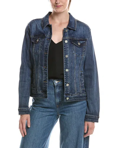 Picadilly Embellished Denim Jacket In Blue