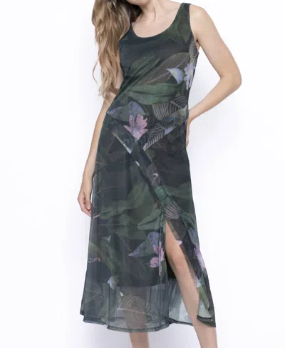 Picadilly Floral Dress In Artichoke Milti In Multi