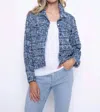 Picadilly Fringe Denim Lightweight Jacket In Multi