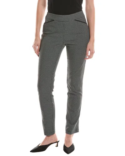 Picadilly Piping Detailed Straight Leg Full-length Pant In Black