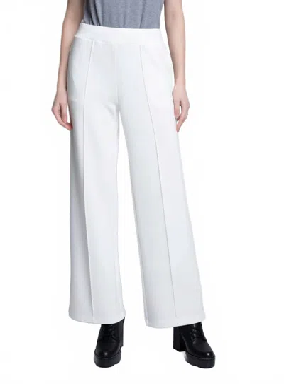 Picadilly Pull On Wide Leg Pants In Off White