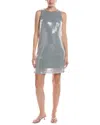 Picadilly Sequin Mini Dress In Grey