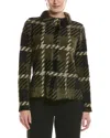 Picadilly Short Plaid Jacket In Multi