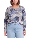 Picadilly Side Slit Tunic In Multi