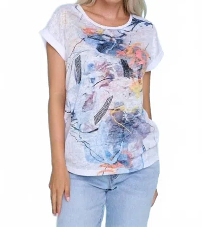 Picadilly Weekend Soirée Embellished Top In White