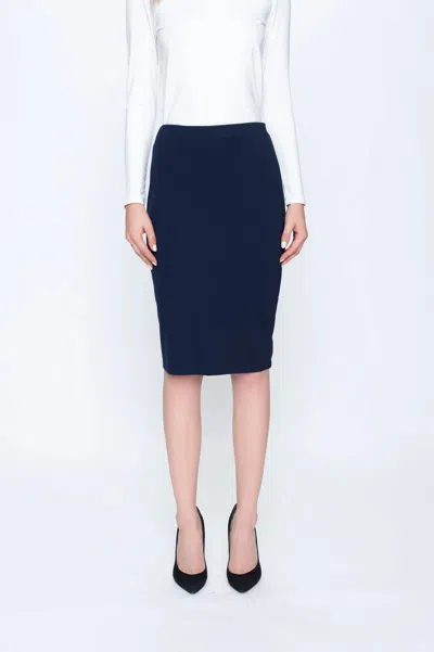 Picadilly Women's Pencil Skirt In Deep Navy In Blue