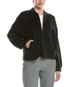 Picadilly Zip Front Jacket In Black