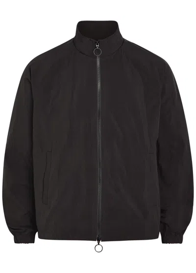 Picante Boxy Nylon Track Jacket In Black